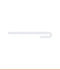 Suspente pliage en U de 8 mm Ø 3,9