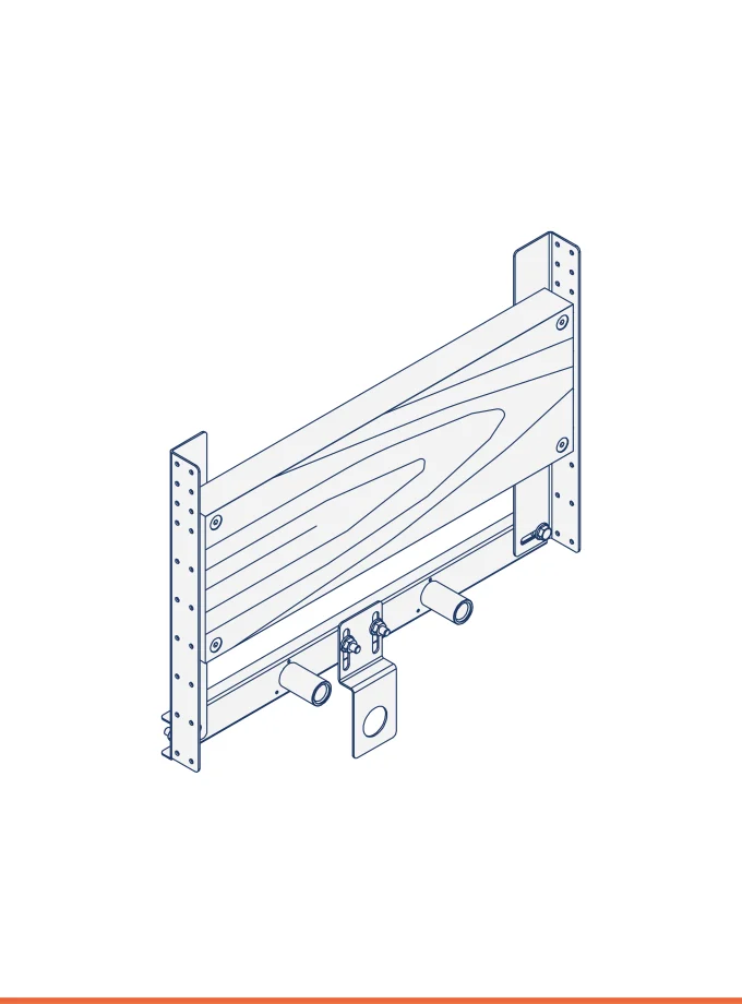 Châssis de support lavabo suspendu (pour personnes à mobilité reduite)