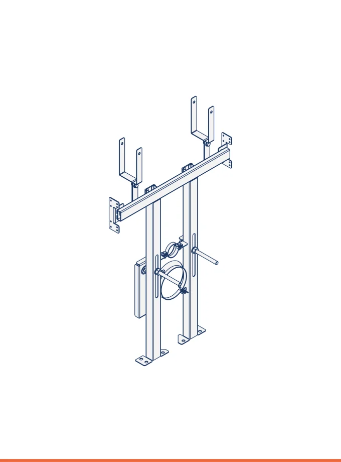 Châssis de support WC suspendu