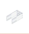 Support réglable à trou traversant Ø 7 Gummy System (largeur 48 mm)