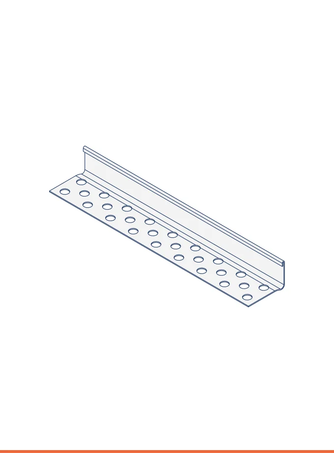 Pare-battage à 90° (b 23 mm, h 14 mm)