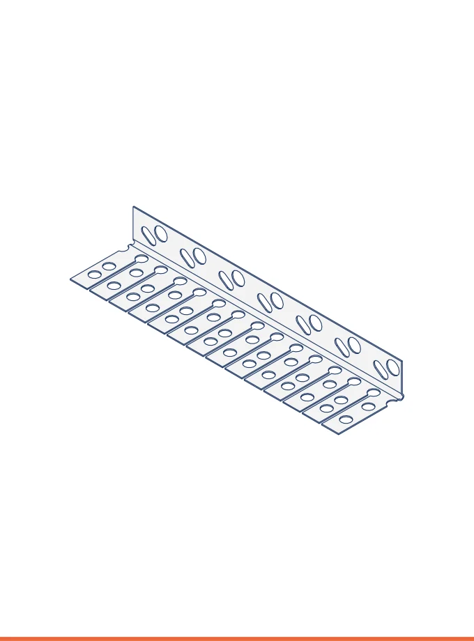 Protège-coin à 90° pour surfaces courbes (b 40 mm, h 20 mm)