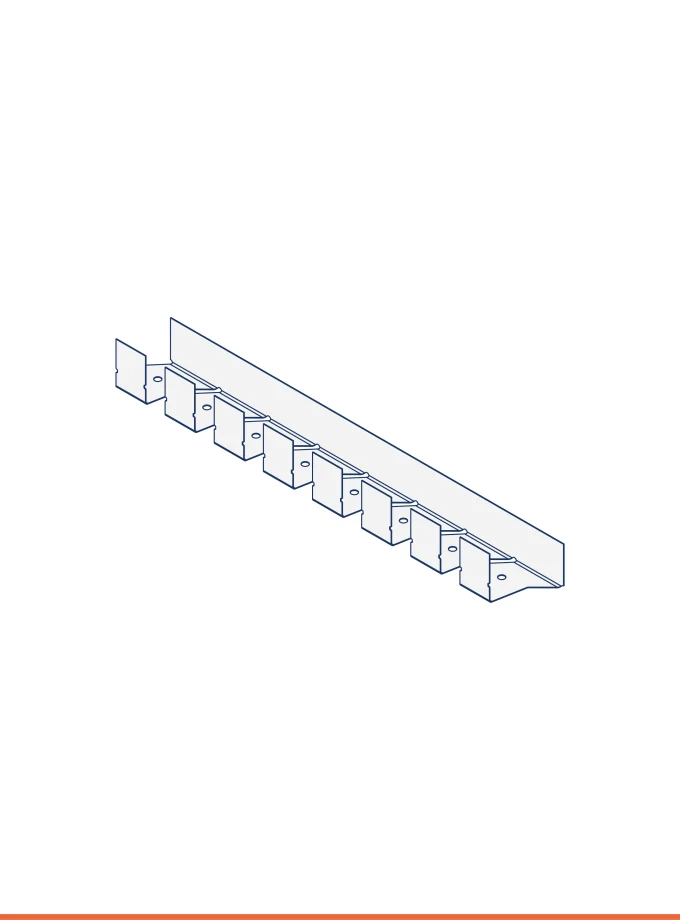 Rail flexible en U (50 x 40 mm)