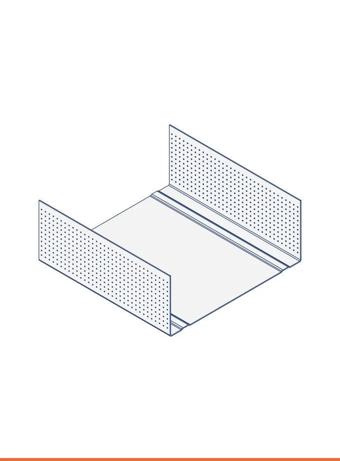 Rail en U (100 x 40 mm)