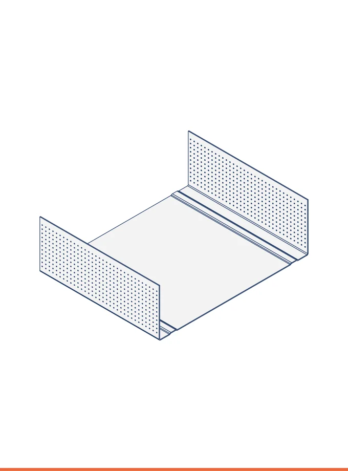 Rail en U (125 x 40 mm)