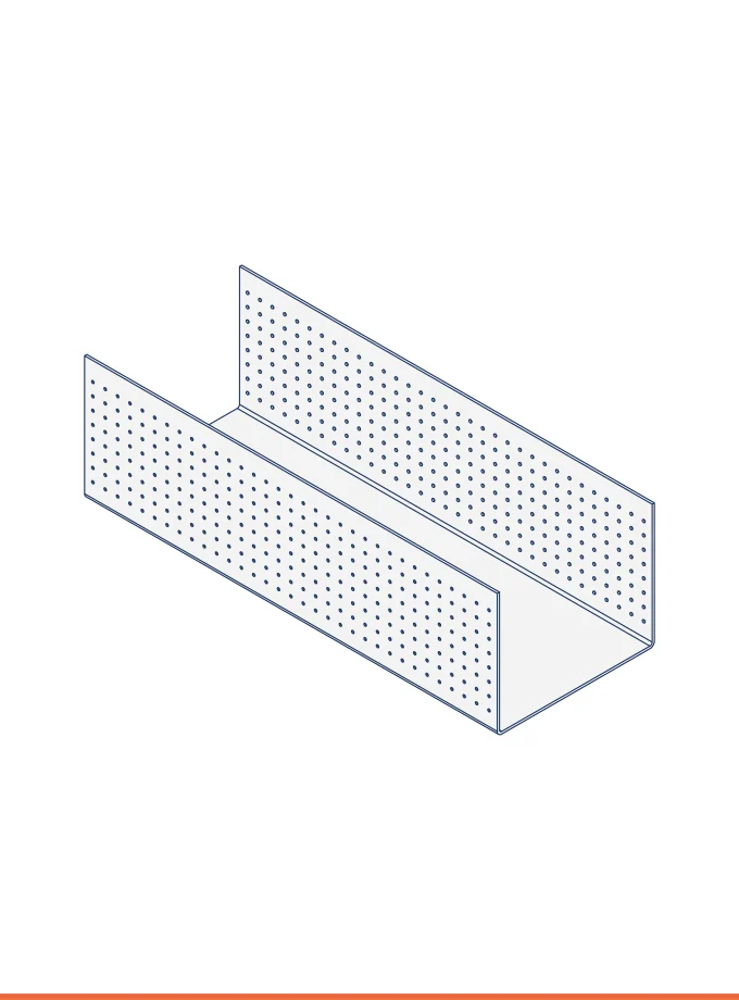 Rail en U - h 37 (37 x 30 mm)
