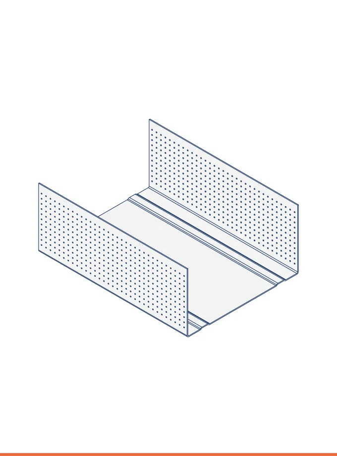 Rail en U (75 x 40 mm)
