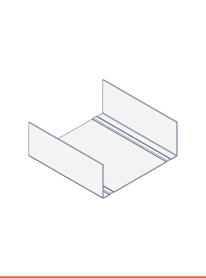 Rail en U (100 x 40 mm)