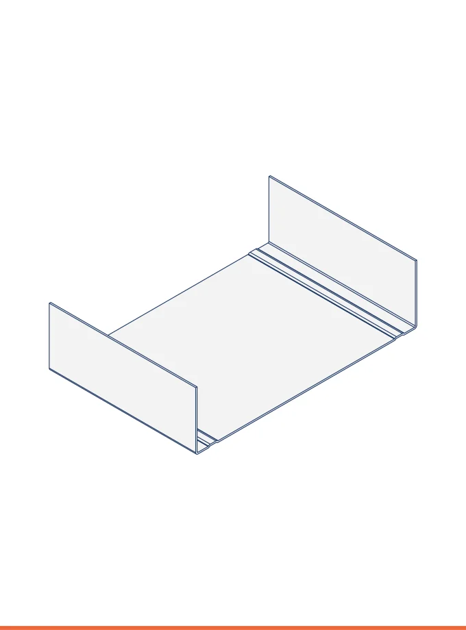 Rail en U (150 x 40 mm)
