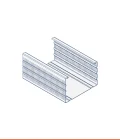 Montant en C en zinc-magnésium (74 x 50 mm)