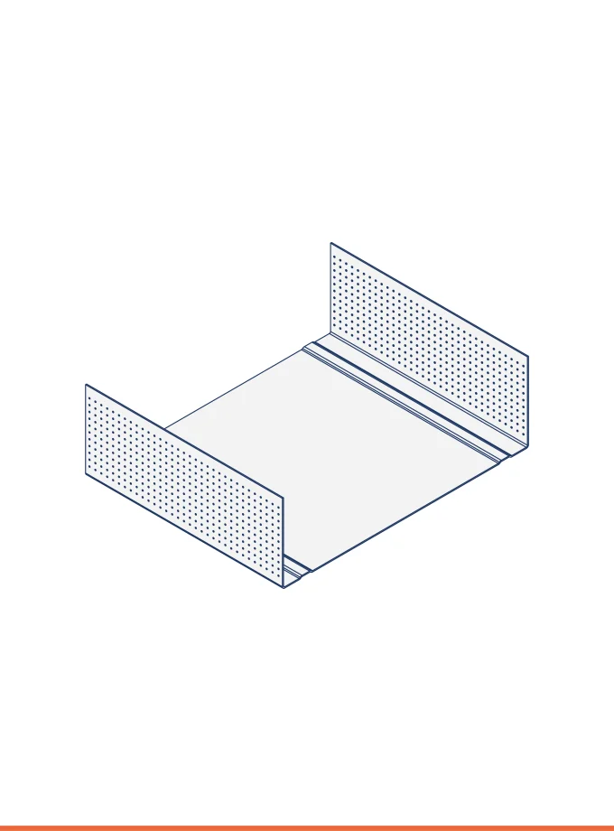 Rail en U zinc-magnésium (125 x 40 mm)