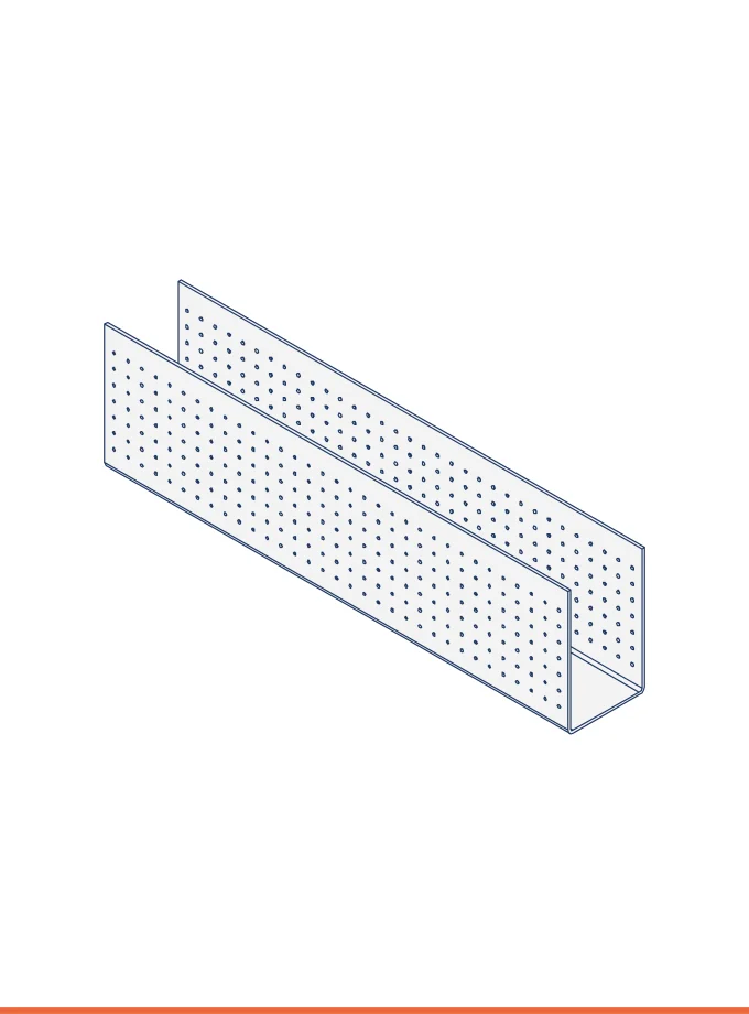 Rail en U zinc-magnésium (16 x 27 mm)