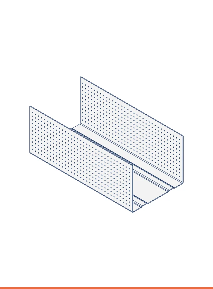 Rail en U zinc-magnésium (50 x 40 mm)