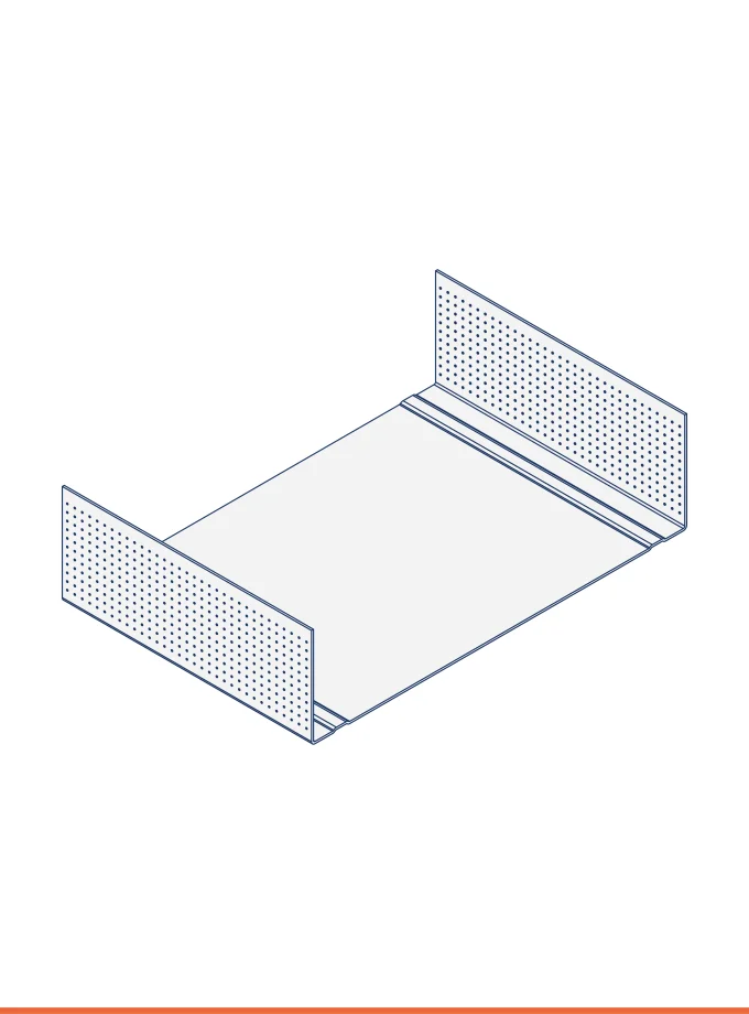 Rail en U zinc-magnésium (150 x 40 mm)