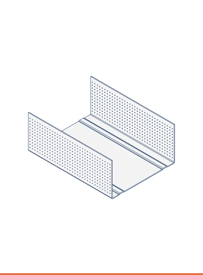 Rail en U zinc-magnésium (75 x 40 mm)
