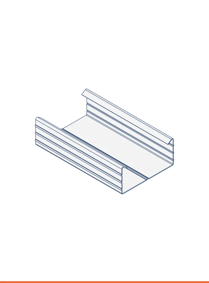 Montant en C à bord incliné C5-M (60 x 27 mm)