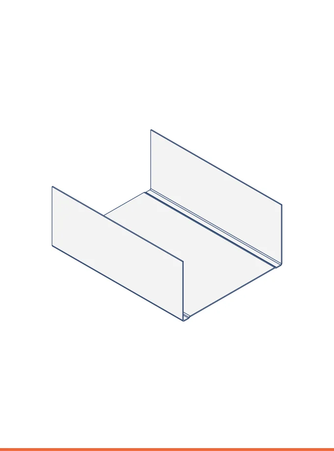 Rail en U C5-M  (75 x 40 mm)