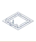 Trappe de visite avec plaque hydro, ouverture à battant (double emballage jusqu'à 600 x 600 mm)