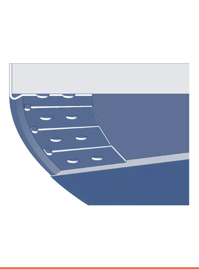 Pare-battage flexible