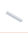 Pare-battage à 90° pour surfaces courbes (b 25 mm, h 14 mm)