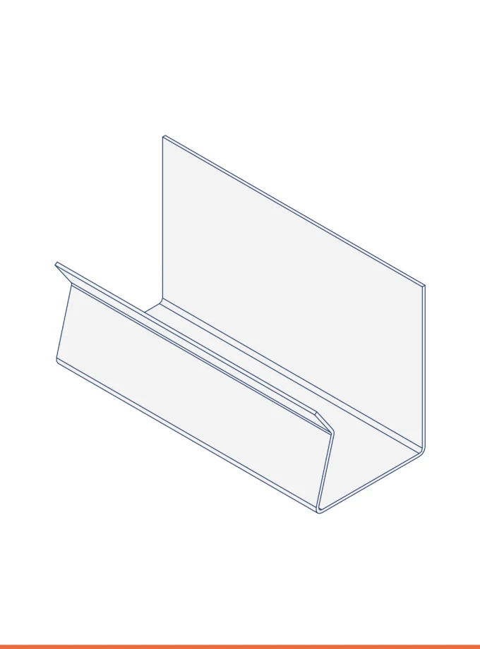 Lisses en U (21 x 28 mm)