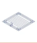 Trappe de visite Join System Air Stop avec plaque hydro, joint en silicone sur le châssis extérieur, ouverture à battant (emballage individuel)